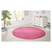 Kusový koberec Nasty 101147 Pink kruh - 200x200 (průměr) kruh cm Hanse Home Collection koberce