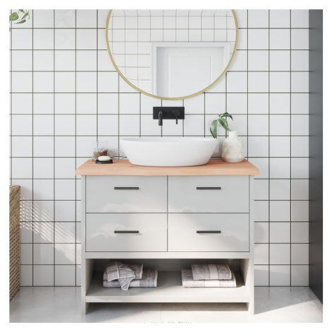 vidaXL Kúpeľňová doska 100x30x(2-4) cm neošetrený masív