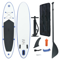 vidaXL Stand up paddleboard SUP, nafukovací, modro biely