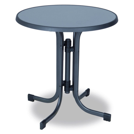 Kovový okrúhly záhradný jedálenský stôl ø 70 cm Pizarra – Dajar