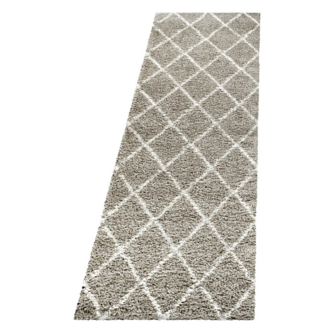 Svetlohnedý behúň 80x250 cm Alvor – Ayyildiz Carpets