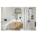 Expedo Kúpeľňová skrinka pod umývadlo s umývadlom RYFEN 60, 60x52x48, dub zlatý/biela
