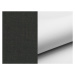 NABBI Ferol P rohová sedačka s rozkladom a úložným priestorom čierna (Sawana 14) / biela (Soft 1