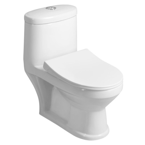 PETIT Detské WC kombi, zadný/spodný odpad, biele PT520 AQUALINE