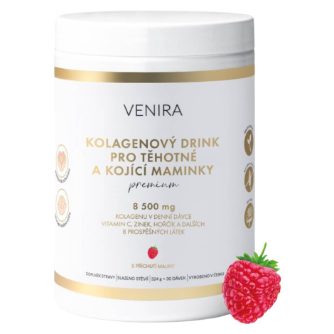 VENIRA Kolagénový drink pre tehotné a dojčiace mamičky malina 324 g