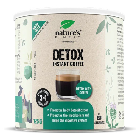 Nature's Finest Detox Coffee | detox káva s chlorellou, ostropestřcem a artyčokem | směs Arabica