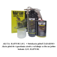 Raptor -  farebný tvrdý ochranný náter  - SET ral 2002 - rumelková 4,2 l