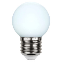 LED žiarovka E27 G45 pre rozprávkové svetlá, biela 6 500 K