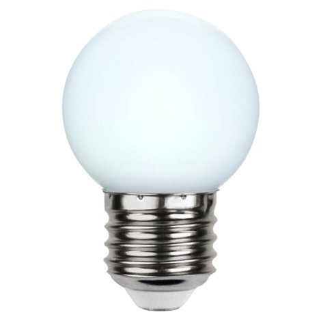 LED žiarovka E27 G45 pre rozprávkové svetlá, biela 6 500 K Star Trading