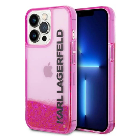 Kryt Karl Lagerfeld KLHCP14LLCKVF iPhone 14 Pro 6,1" pink hardcase Liquid Glitter Elong (KLHCP14