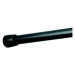 Čierna tyč na sprchový záves s nastaviteľnou dĺžkou InterDesign Cameo, 109 - 190 cm