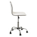 Biela kancelárska stolička z imitácie kože – Casa Selección