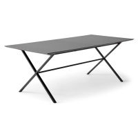 Čierny rozkladací jedálenský stôl s čiernou doskou 100x210 cm Meza – Hammel Furniture