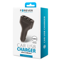 Auto nabíjačka Forever CC-05 3xUSB 4.8A čierna