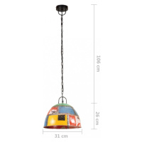 Závesná lampa vintage kov Dekorhome 31 cm