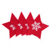 Vianočný príbor Red Star 4 ks červený