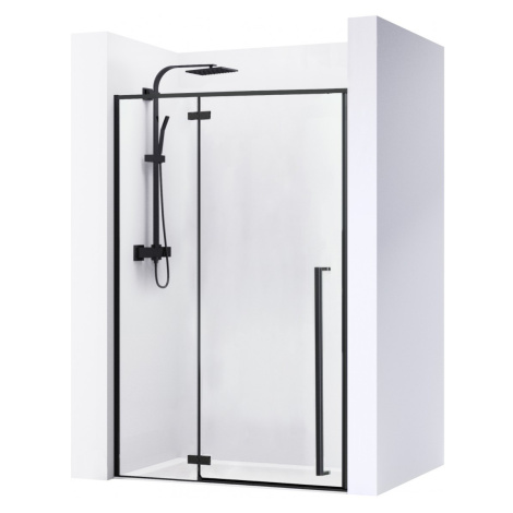 Sprchové dvere FARGO BLACK MAT 120 cm REA