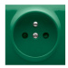 Kryt zásuvky zelená SIMON54 (simon)