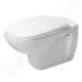 GEBERIT - Duofix Modul na závesné WC s tlačidlom Sigma30, matný chróm/chróm + Duravit D-Code - W