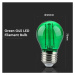 Žiarovka LED Filament E27 2W, Zelená 60lm, G45 VT-2132 (V-TAC)