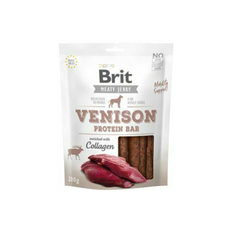 Proteínová tyčinka Brit Jerky Venison 200g + Množstevná zľava