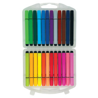 CreaFun - Fixy umývateľné - trojhranné 24 farieb