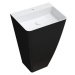 OMNIRES - PARMA M+ umývadlo voľne stojace, 55 x 43 cm biela / čierna lesk /BCP/ PARMAUWBCP