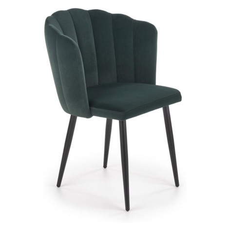 Dizajnová stolička Zelo tmavozelená Halmar