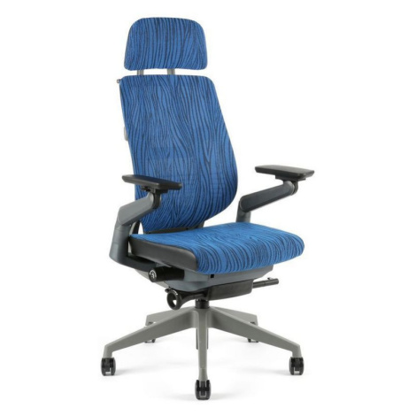 Modré kancelárske stoličky
