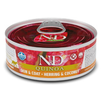 N&D Quinoa Herring & Coconut Adult pre dospelé mačky 80 g