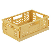 Okrovožltý plastový úložný box 21x14.5x8 cm – Homéa