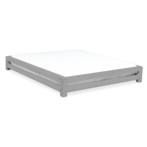 Benlemi Dvojlôžková posteľ JAPA Zvoľte farbu: Tmavo sivá, Zvoľte rozmer: 160 x 200 cm