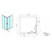 POLYSAN - CARMEN štvorcová sprchová zástena 900x900x1500, číre sklo MD5115