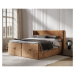 Oranžová boxspring posteľ s úložným priestorom 200x200 cm Passion – Maison de Rêve