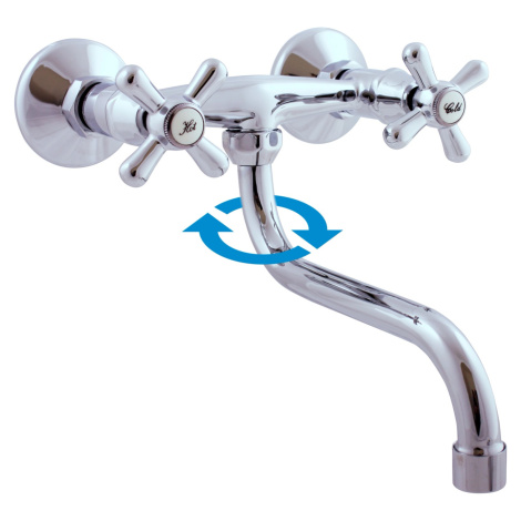 Slezák RAV Vodovodná batéria drezová zo steny Meris s rozstupom 150 mm