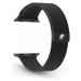 RhinoTech oceľový remienok milánsky ťah pre Apple Watch 42 / 44 / 45mm čierny