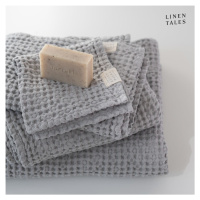 Svetlosivý uterák 50x70 cm Honeycomb - Linen Tales