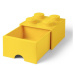 LEGO® úložný box 4 so šuplíkom žltá
