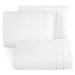 Klasický biely uterák DAMLA s jemným pásom Rozmer: 70 x 140 cm