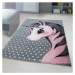 Dětský kusový koberec Kids 590 pink - 80x150 cm Ayyildiz koberce