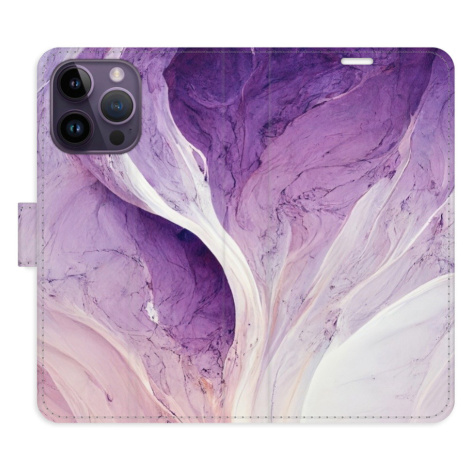 Flipové puzdro iSaprio - Purple Paint - iPhone 14 Pro Max