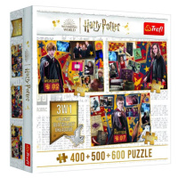 Trefl Puzzle Harry Potter, Harry Potter, Ron, Hermiona 3v1 400 + 500 + 600 dielikov