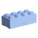 LEGO® Box na desiatu 10 x 20 x 7,5 cm svetlo modrý