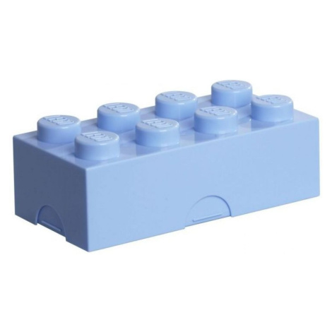LEGO® Box na desiatu 10 x 20 x 7,5 cm svetlo modrý