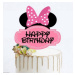 Minnie Happy Birthday topper na tortu - Cakesicq - Cakesicq