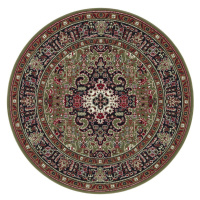 Kruhový koberec Mirkan 104097 Green - 160x160 (průměr) kruh cm Nouristan - Hanse Home koberce