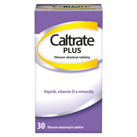 CALTRATE PLUS s vysokým obsahom vápnika 30 tabliet