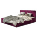 ELTAP GRAND 140X200 + KOVOVY STOJAN/PODSTAVEC/KONTAJNER, MAT VELVET 68, DARK PURPLE, 26398