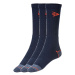 DUNLOP Pánske pracovné ponožky, 3 páry (47/50 , námornícka modrá)