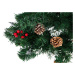 Umělý vánoční stromek s kmenem a ozdobami Leslie 160 cm borovice